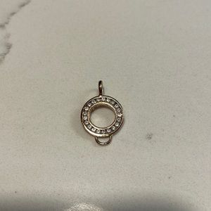 Thomas Sabo Roségold plated and eternity stone setting charm carrier